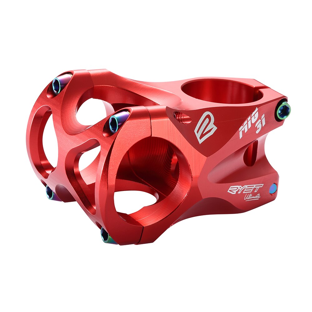 RYET – tige de vélo CNC ultralégère, 45mm, guidon de 31.8mm, 0 degré de montée, FR AM Enduro 28.6mm, pièces de vélo de montagne
