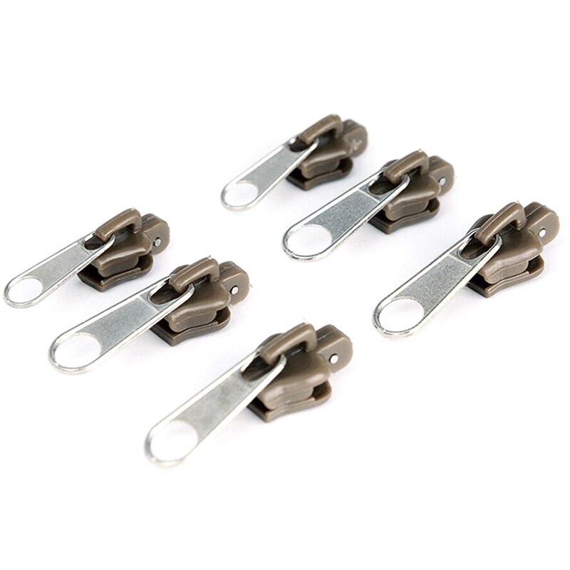 6 unids/lote Universal Zipper Slider extractor tamaños para cremallera 10 costura Metal Zipper Slider 3,4,8,8C, ZH584 tirador R8O0