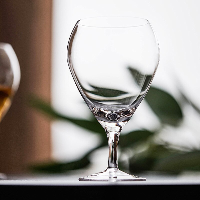 Copa pequeña de gota de agua, sin plomo, rojo transparente, vino, champán, whisky, Brandy, cóctel, taza multiusos, estilo