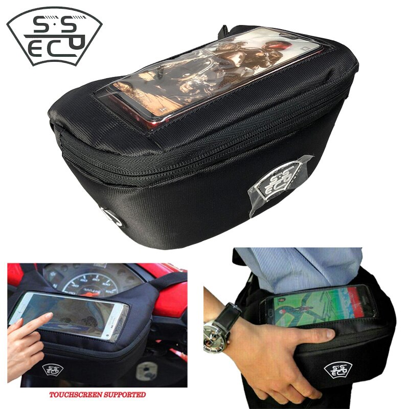 Windshield front handlebar storage rack multi-function off-road motorcycle bag small bag screen mobile phone bag tool bag