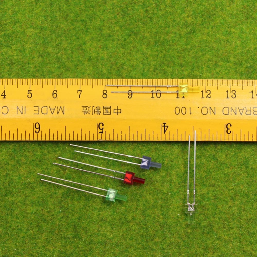 LED2 100 stks 2mm Mini LEDs Gemengde kleuren &amp; Gratis Weerstanden