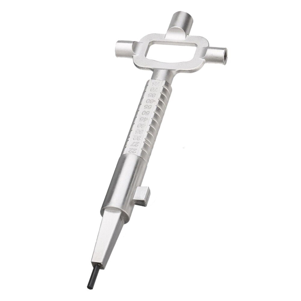 7.5Inch Sliver Locksmith Tool Multi Purpose Cylinder Gauge Cam Turner Spindle Turner