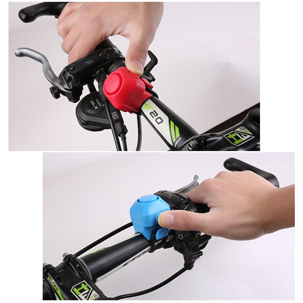 130db slitstark cykelklocka varningssäkerhetscykelhandtag metallringklocka mini elektrisk hornhandtag larmcykeltillbehör