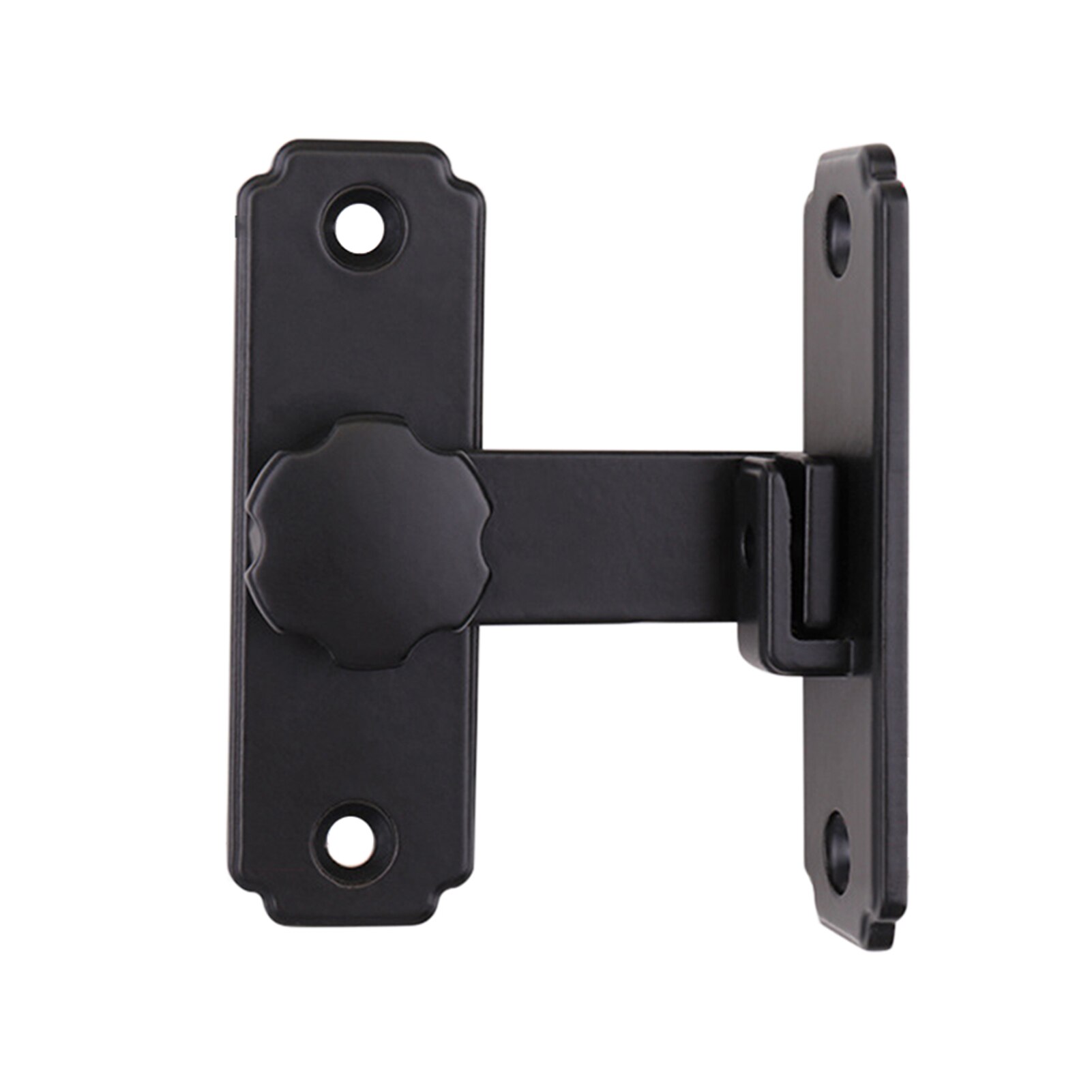 Sliding Gate Stainless Steel Bedroom Durable Black Easy Install Hardware Buckle Right Angle 90 180 Degree Hasp Barn Door Lock