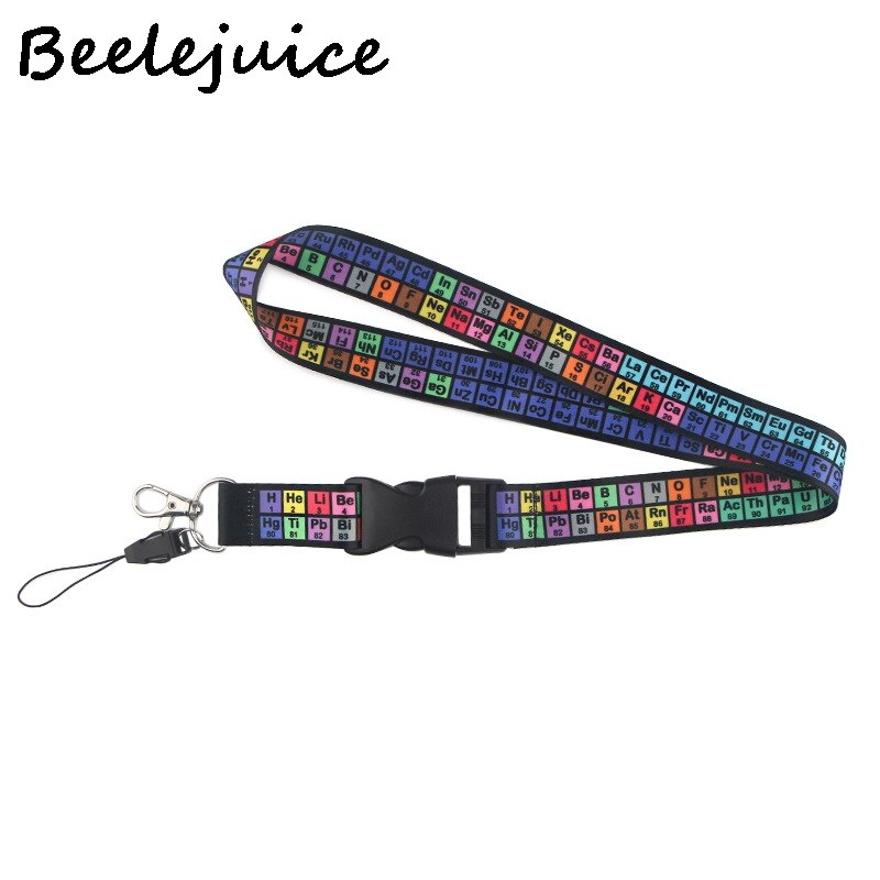 Periodic table of ele ments Lanyards Cool Neck Strap webbings ribbons Phone Keys ID Card Holder Lanyard For Keys DIY Hang Ropes