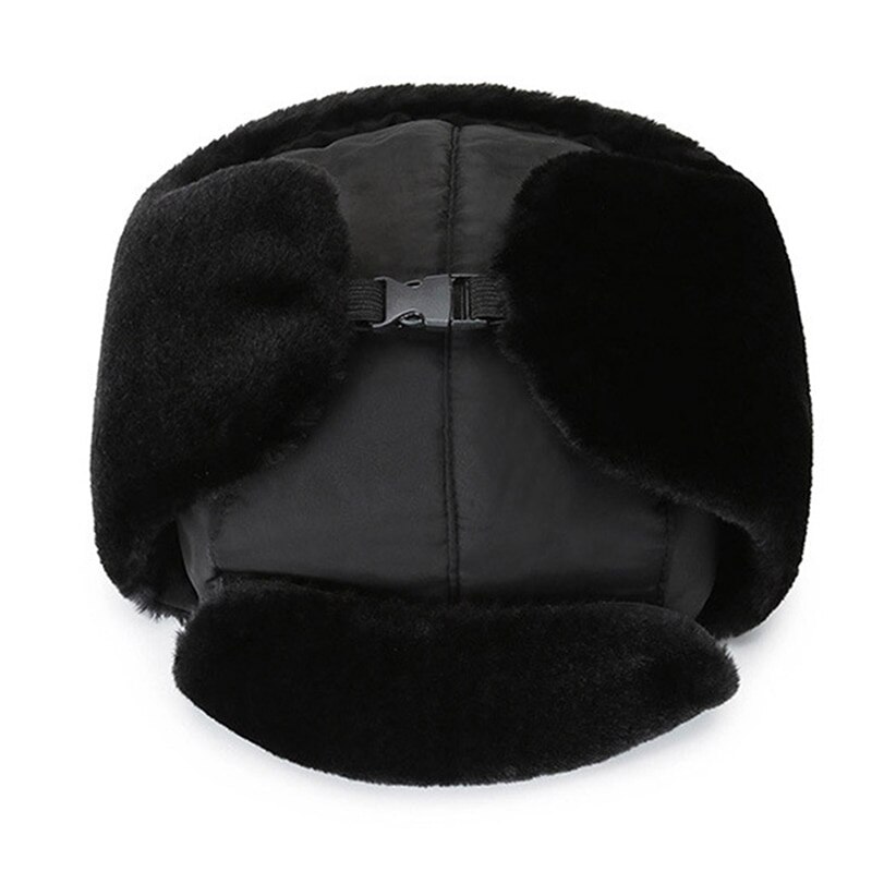 Cálidos gorros impermeables para hombre y mujer, gorros de estilo Bomber rusos, Unisex, para invierno, senderismo, orejeras, gorra gruesa y cálida