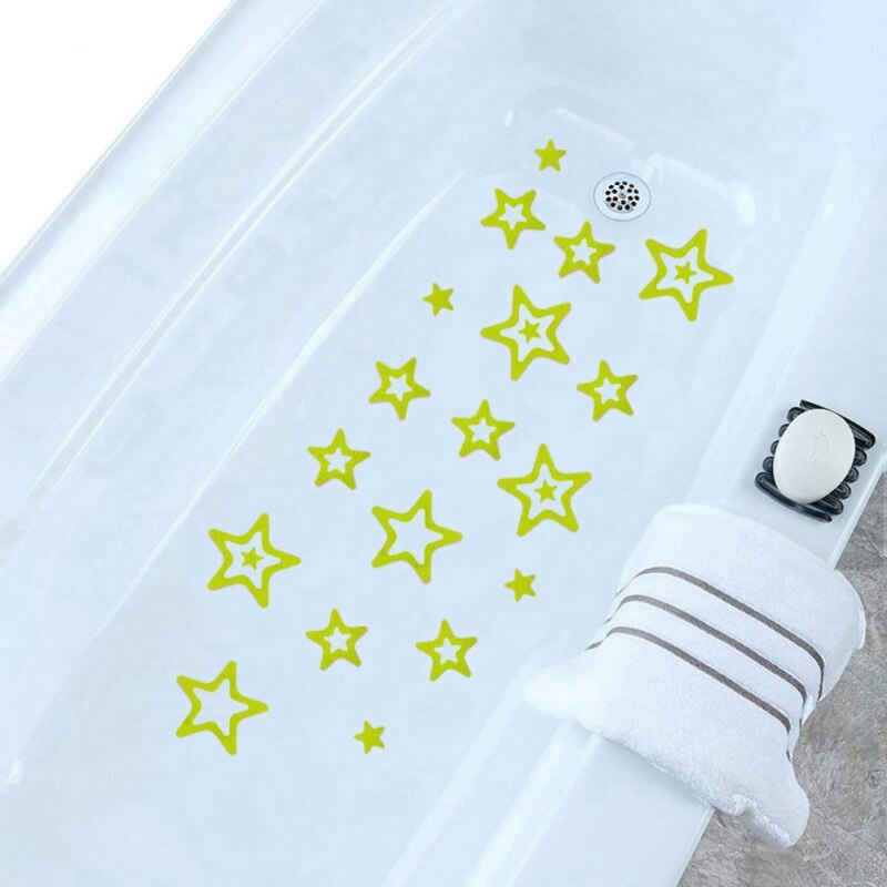 20PCS Bathroom Anti Slip Stickers Bathtub Non-Slip Strip Stair Steps Stickers Waterproof Strong Floor Safety Mat Sticker: e