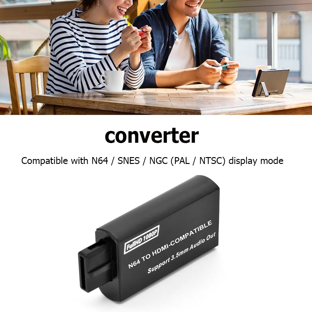 Convertitore Da N64 A HDMI, Cavo Di Collegamento Adattatore HDMI, Supporto Per N64/per SNES/per NGC/per SFC A HDMI, Plug And Play, Per Console Di Gioco, Accessori N64 - Foto 7