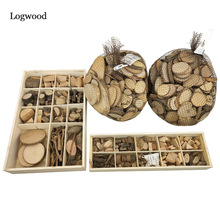 Logwood 30-50pcs Baby DIY Toy Nature Wood Art & Craft Handmade Create Wooden toy Educational Originality wood for Children