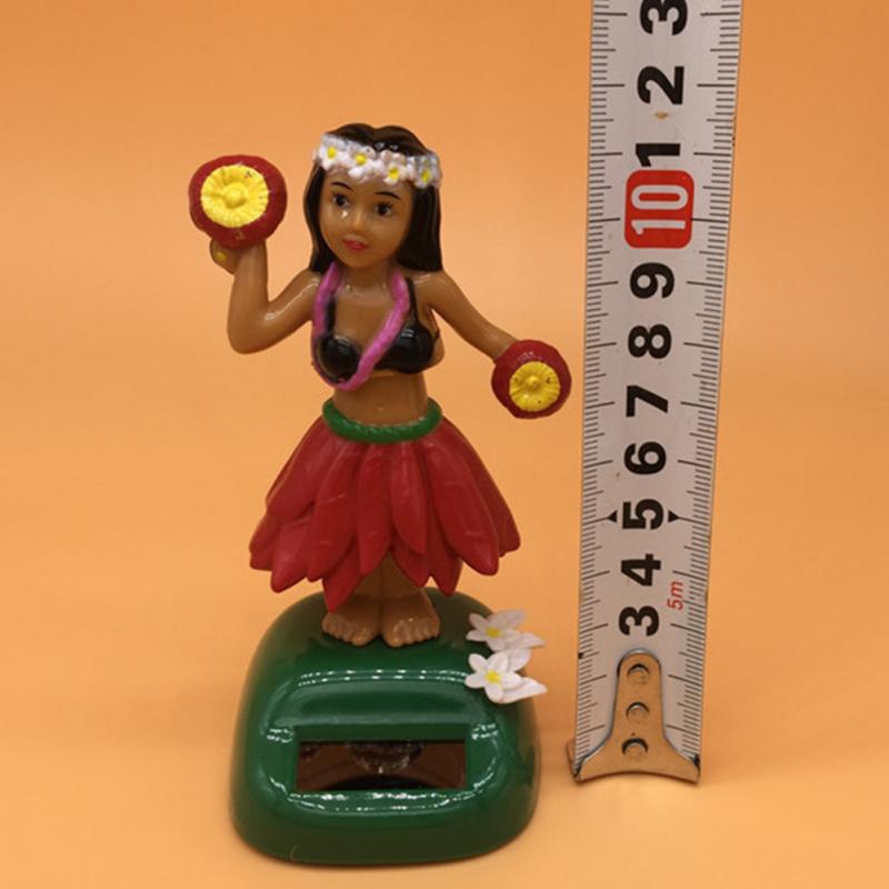 Solar Powered Swing Toy Environmental Dancing Car Decor Durable Hula Girl