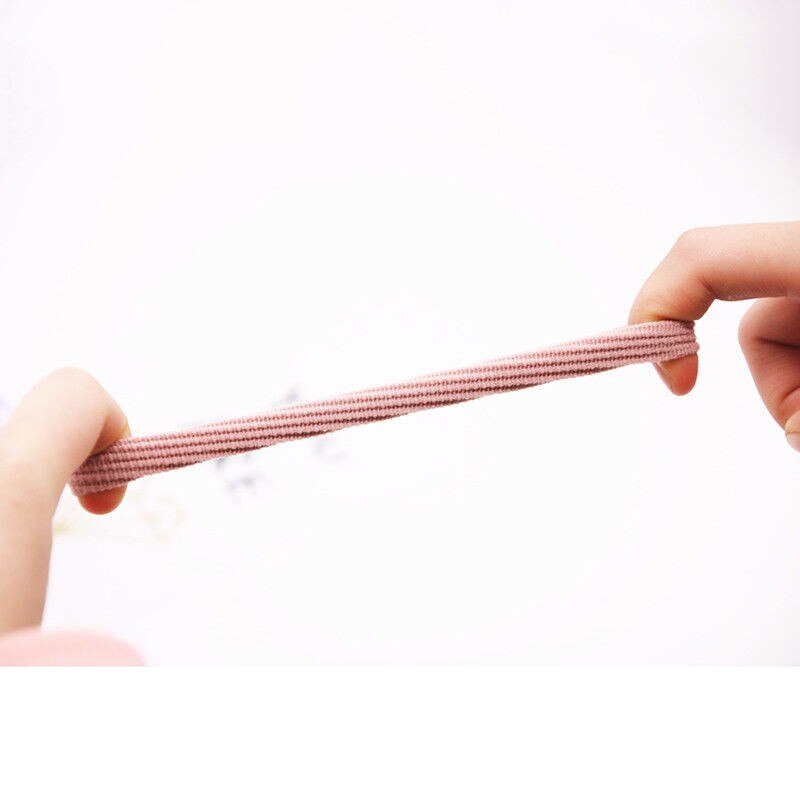 5 stk korean wave stærke elastiske hårbånd gummi hårbånd reb til kvinder piger hestehaleholder
