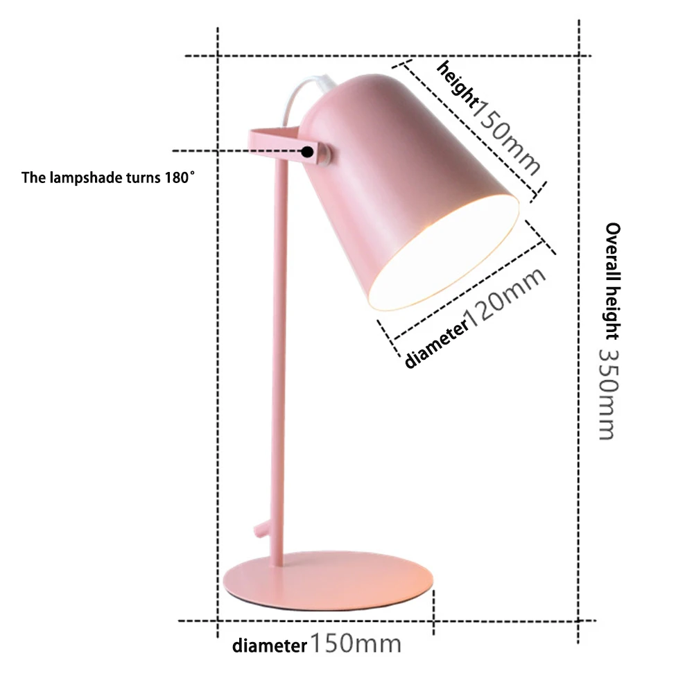 LED Schreibtischlampe Metall nordisch Tischlampe Augenschutz Lesebuch Licht zum Lesen Büro
