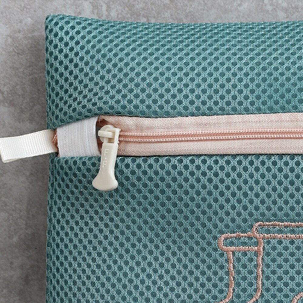 Bolsas de lavandería de viaje antifricción con patrón de estilo mixto bordado grueso