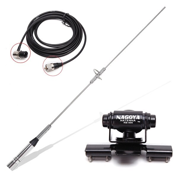 NAGOYA NL-770S banda Dual VHF/UHF 144/430MHz 2,15/3.0dBi 150W de alta ganancia NL770S antena y montaje de Clip y Cable: Naranja