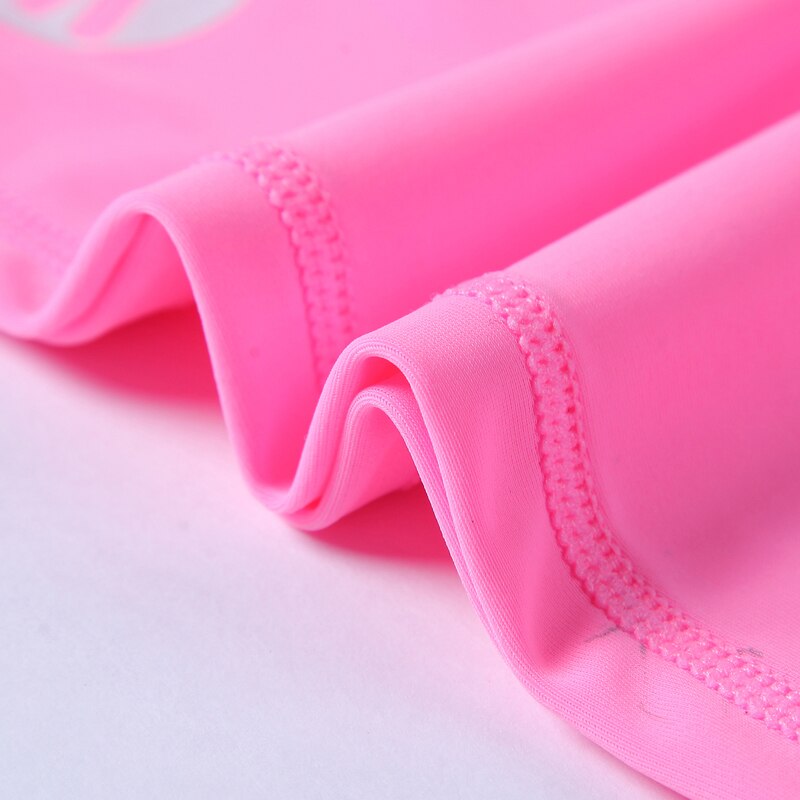 Blauwe patchwork roze rashguard met lange mouwen en letterprint badkleding rashguard voor dames met surfduikshirt