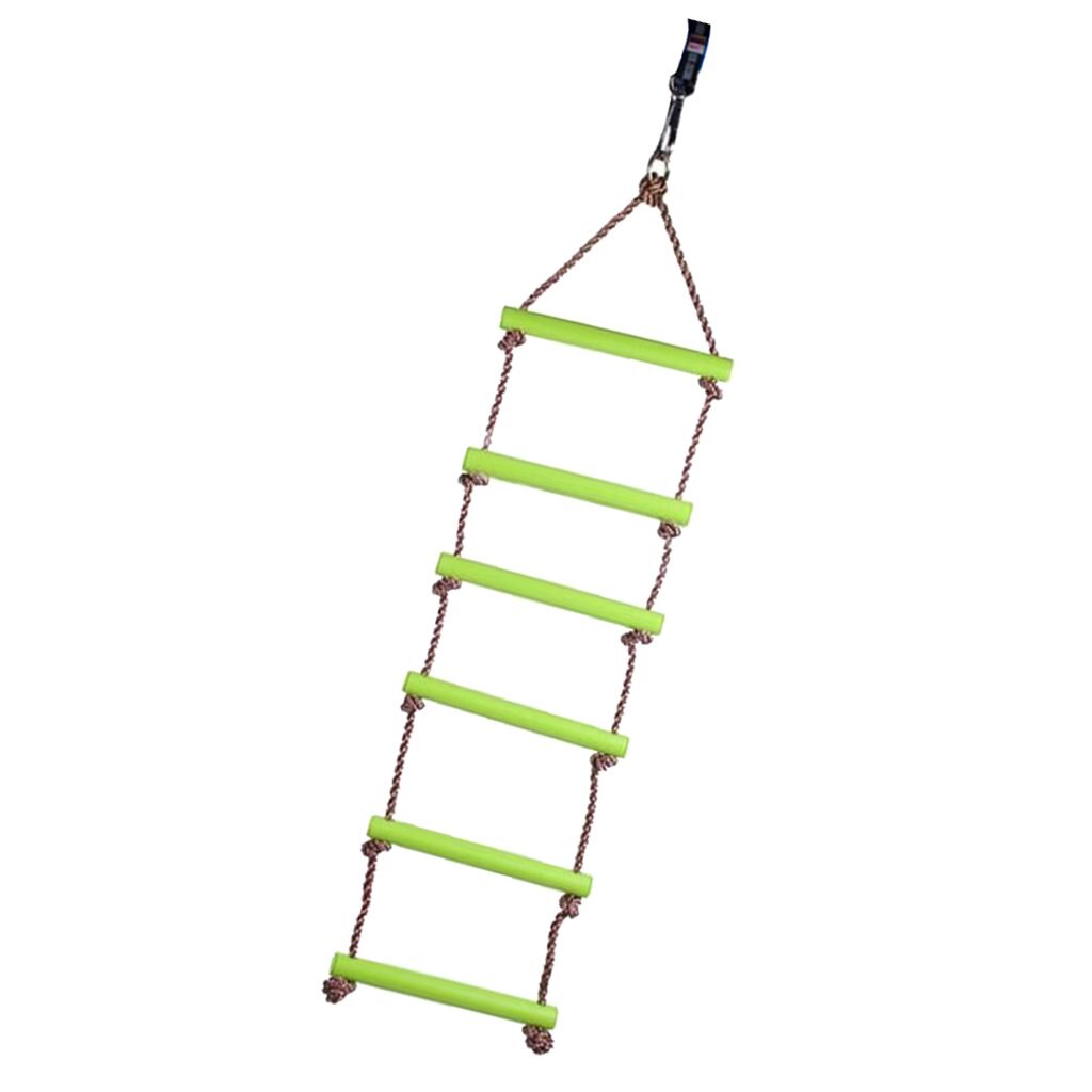 6 Steps Climbing Ladder Swing Games Playhouse Outdoor Playground Activity Game for Kids Child