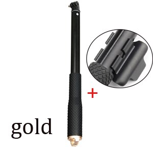 Aluminium 43 "Go Pro Hero 9 Einbeinstativ Selfie Stick + Fernbedienung clip halter Für GoPro hero 8 7 hero 5 zubehör: gold X clip