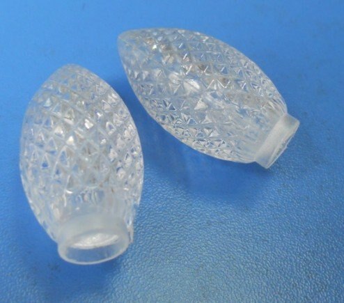 Cubiertas blancas facetadas C7; 100 unids/set