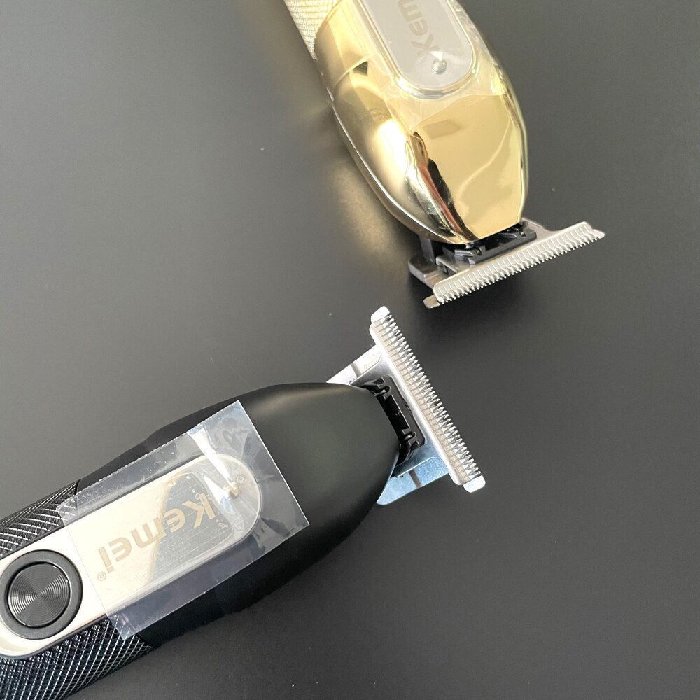 Kemei – tondeuse à cheveux professionnelle pour hommes, rasoir électrique à 0mm avec écran LCD, Rechargeable, idéal pour couper la barbe, KM-1760