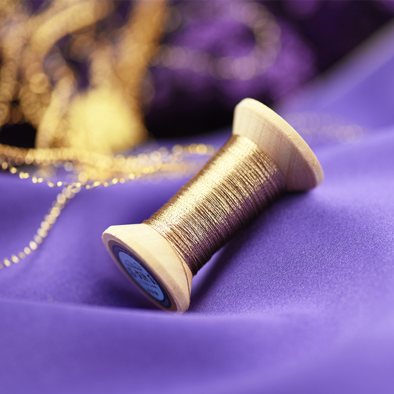 Hilo de color degradado para bordado francés, carrete de bordado, hilo de bordado dorado colorido, 50 metros por pieza, dorado champán: 6