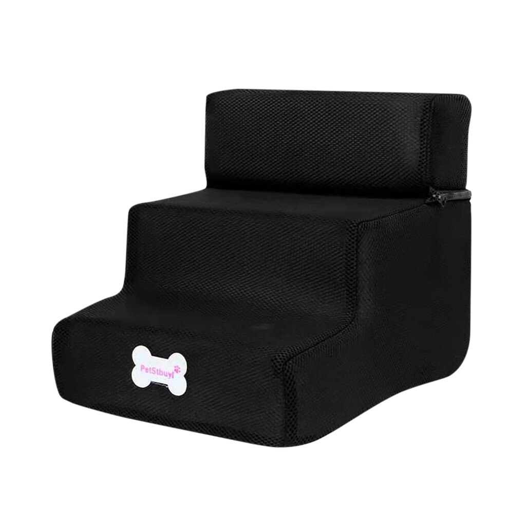 Ademende Mesh Opvouwbare Pet Trappen Afneembare Pet Bed Kat Hond Oprit 3 Stappen: BK