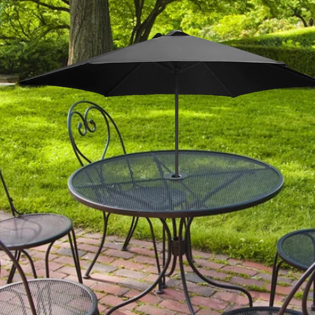 Bequem Terrasse Regenschirm Ersatz Gewebe Faltbare Baldachin Abdeckung Polyester Anti-verformen Sonnenschirm Baldachin Abdeckung