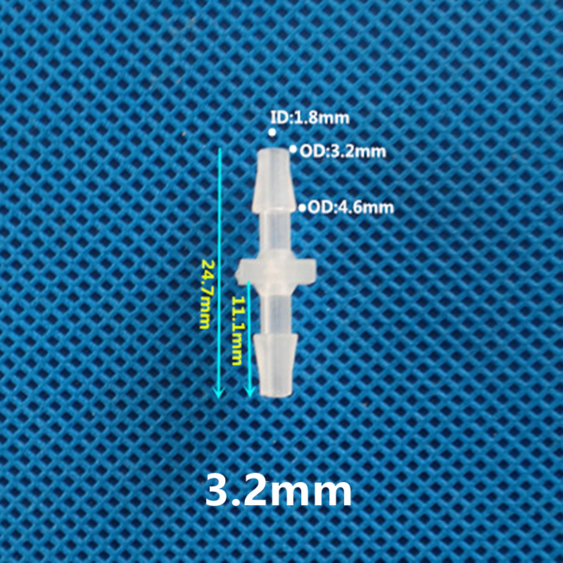 Raccordi per tubi flessibili per irrigazione da giardino con connettori diritti in plastica da 5 pz/pacco 1.6mm-15.8mm: Argento