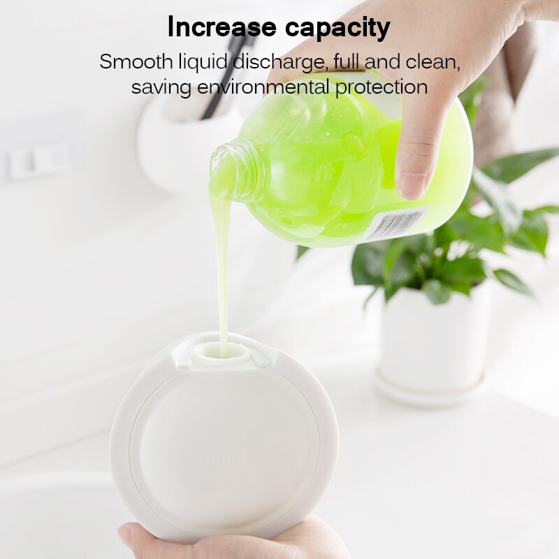 350ml Soap Dispenser Wall Mounted Free Punching Sanitizer Shampoo Dispenser Bathroom Portable Soap Dispenser