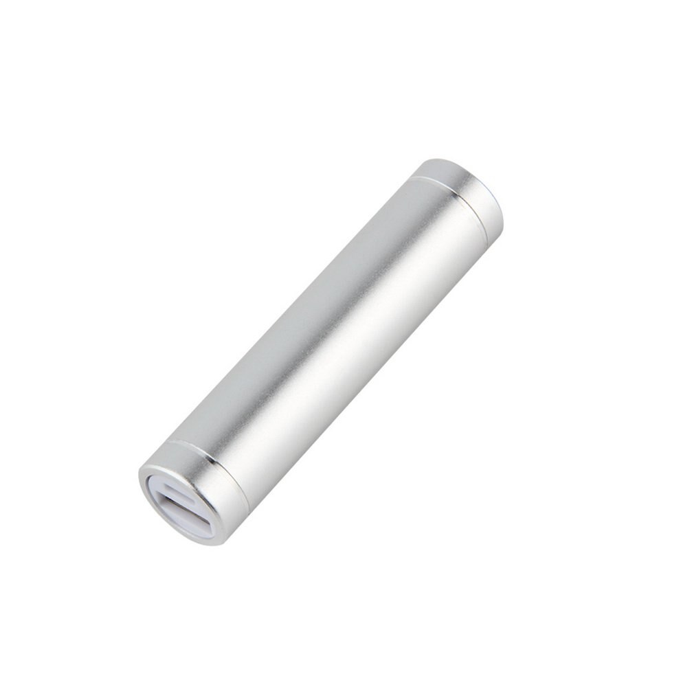 Multicolor 18650 Power Bank Case Hard Universal USB 5V 1A Mobile Charger Pack 18650 flat Battery Case External Kit Case: Silver