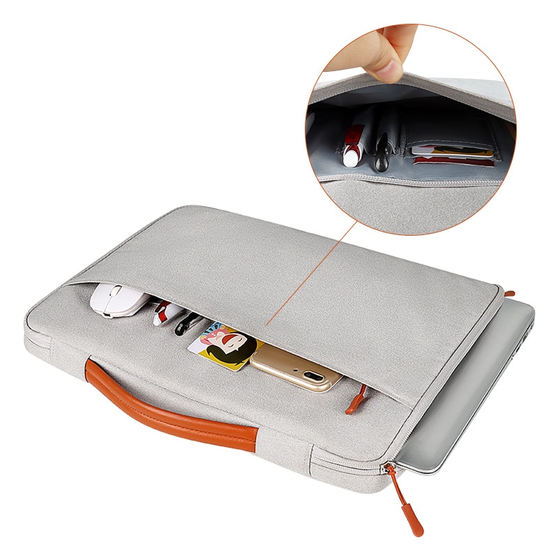 Bärbart vattentätt laptopfodral notebookfodral 13.3 14 15 15.6 tum för macbook pro dator pc-väska hp acer xiaomi asus lenovo