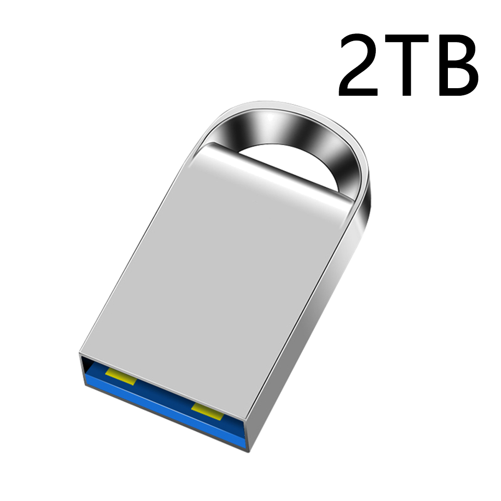 Mini USB 3.0 Flash Drive 2TB USB Flash Pendrive 1TB 512GB 128GB Metal USB Opslagstick USB Pen Drive voor Computer Opslagapparaten: Blauw Poeder