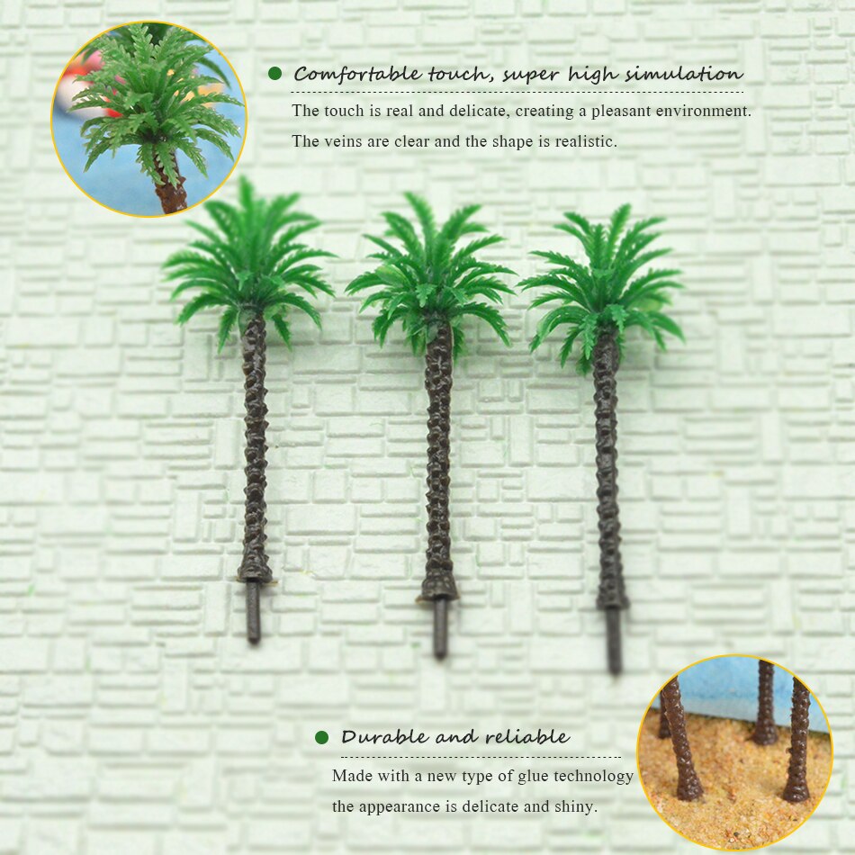 architecture scale model Miniature Palm Tree 30mm Artificial Model Palm Tree