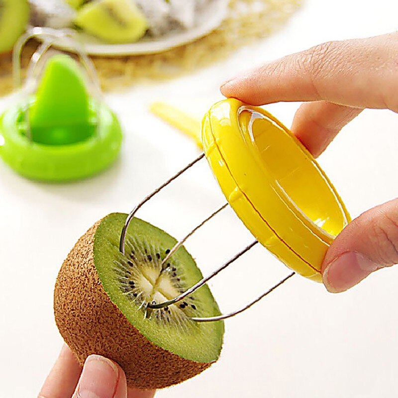 1 Stuk Duurzame Fruit Kiwi Cutter Apparaat Graven Core Peel Twister Slicerpeeler Cut Multi-Functionele Keuken Tool