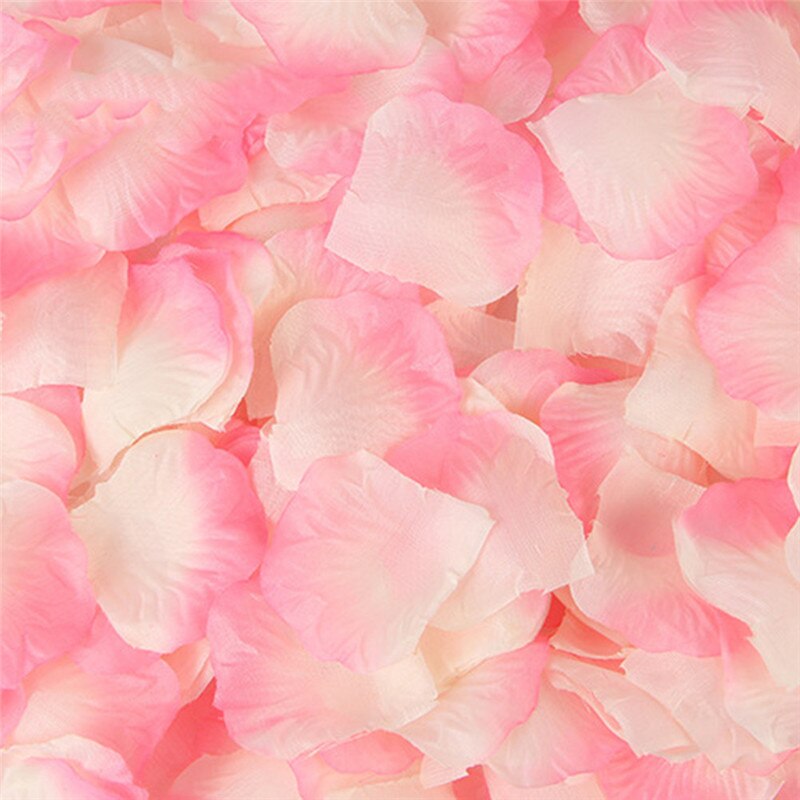 500 Stks/partij 5*5 Cm Zijden Rozenblaadjes Voor Bruiloft Decoratie Romantische Kunstmatige Rose Bloem 20 Kleuren Bruiloft Accessoires #298244: Gradient Pink