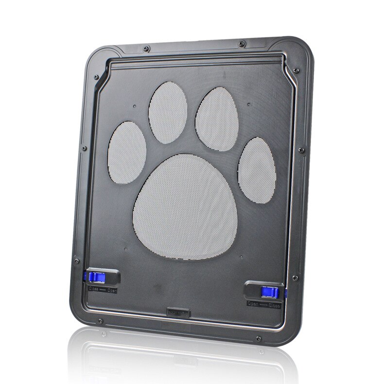 4 Ways Lockable Cat Dog Flap Door Puppy Safety Magnetic Screen Door Pet Window Gate Kitten Flap Doors for Dogs Pet Asccessories