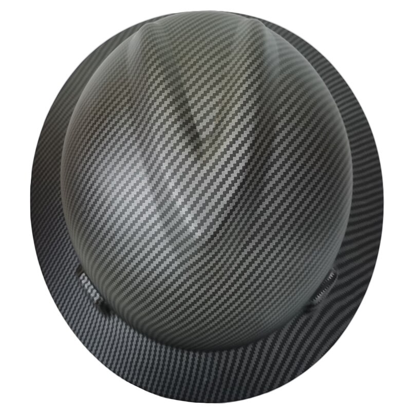 DARLINGWELL Full Brim Hard Hat Lightweight HDPE Safety Helmet Carbon Fiber Color Work Cap Construction Railway Metallurgy Mine
