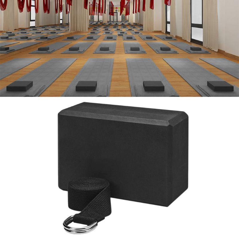 Yoga Blok En Yoga Band Combo Set Pilates Yoga Riem Vormgeven Gezondheid Training