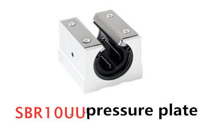 Straight Open Type Box Steel Pressure Holding Plate Slider Bearing SBR10: Default Title