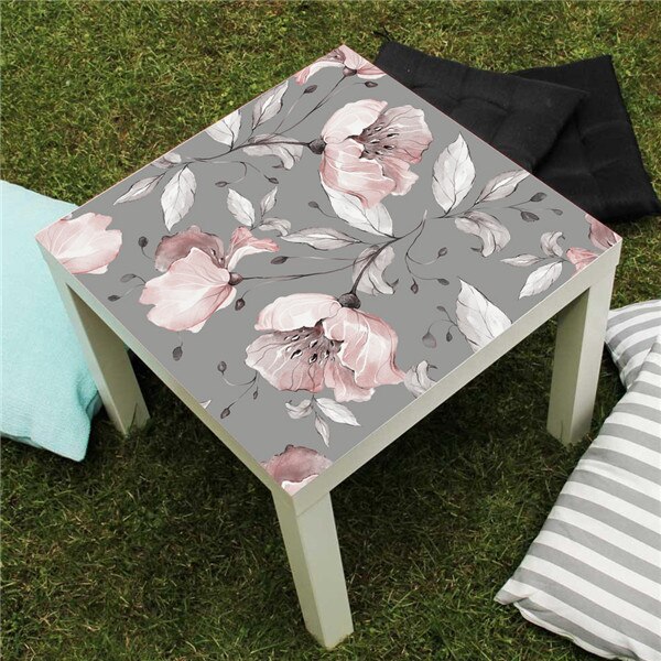 Autocollants de Table en PVC Style Grain de bois, 55x55CM, pour café Bar, autocollant de rénovation de bureau, bricolage, housse de nappe imperméable: LK014