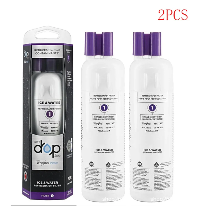 Filter1 Replacement Refrigerator Water Filter EDR1RXD1 or W10295370A Cartridge PBRFWB2L for System Model P8WB2L And EDRD101G1W: RED