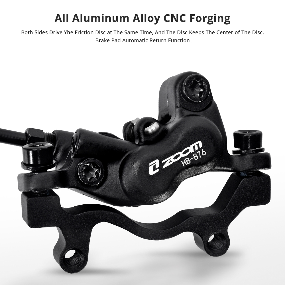 Zoom HB876 Mtb 4 Zuiger Hydraulische Schijfrem 800Mm/1400Mm Mountainbike Olie Druk Rem Met Hars remblokken