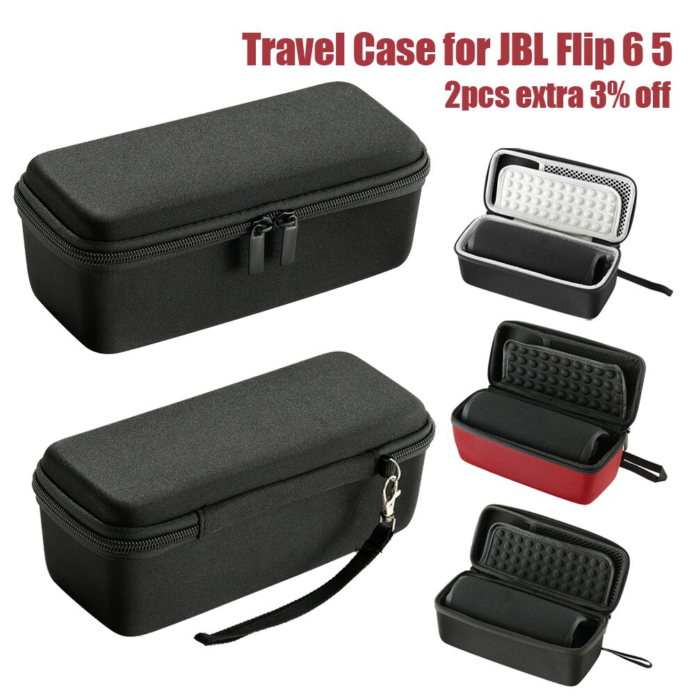 Étui rigide EVA pour JBL Flip 6 Flip 5, boîte de haut-parleur Bluetooth sans fil, accessoires sac de transport de protection, housse de rangement Portable