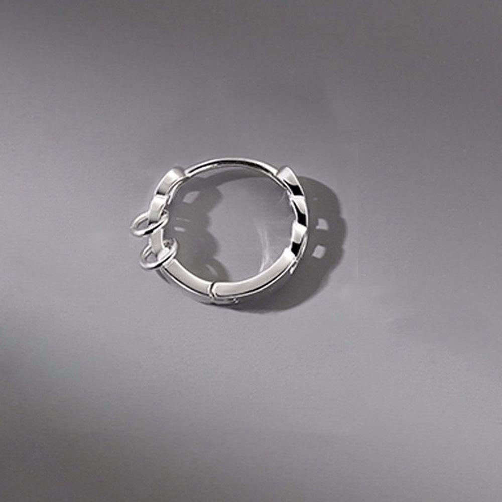 Newest Personality Cool Boys Hoop Earrings Korean Style Simple Trend Chain Earrings Ear Buckles Party Punk Jewelry: 1PC A1