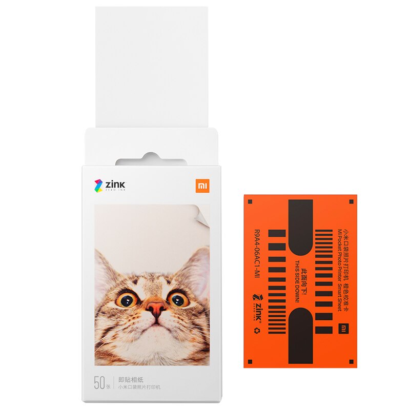 Xiaomi Mijia AR – imprimante de poche Mi ZINK, feuilles d&#39;impression Photo auto-adhésives pour Xiaomi 3 pouces Mini imprimante Photo de poche