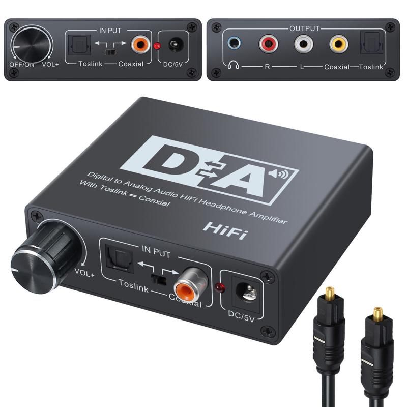 Usb dac smsl HiFi Digital Optical Koaxial zu TosLink Analog LR RCA 3,5mm Jack Audio Konverter richt