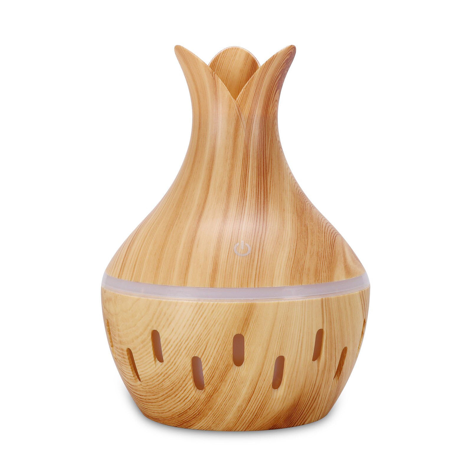 300ml LED Essential Oil Diffuser Humidifier Aromatherapy Wood Grain Vase Aroma Cool-mist Impeller Humidifier For Office Home: B