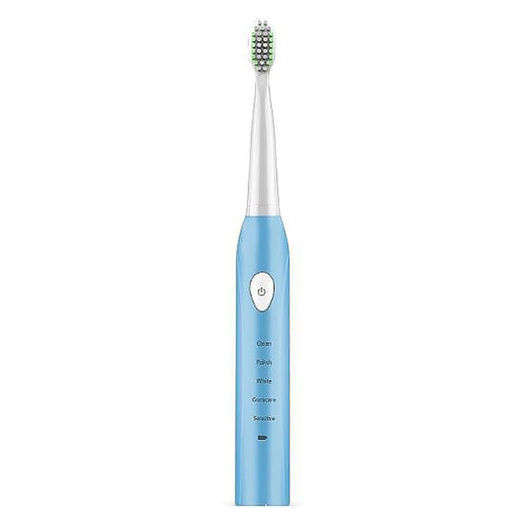 Electric Toothbrush Adult Rechargeable Toothbrush Sonic Automatic Soft Toothbrush Waterproof Usb Charging: blue