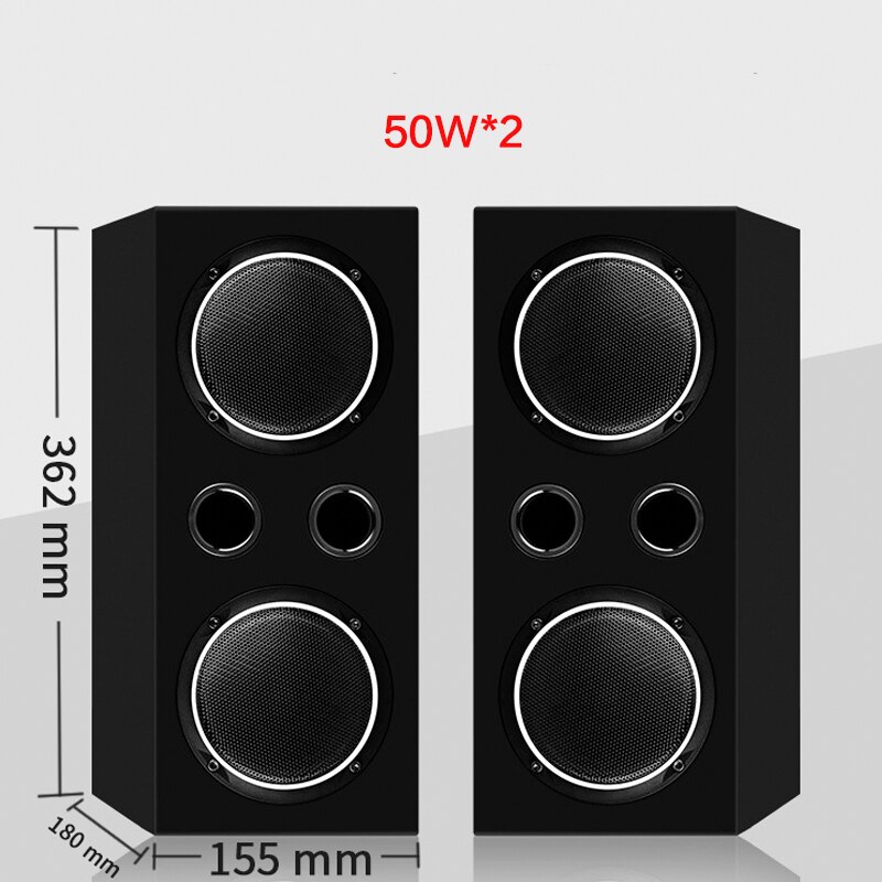 50W*2 4 Inch HIFI Audio Speaker Fever Passive Speaker DIY High Fidelity Home Theater High Power Speaker Computer TV Speaker