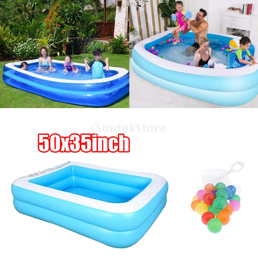 Rectangular Inflatable Pool Thickened Family Paddling Pool For Children