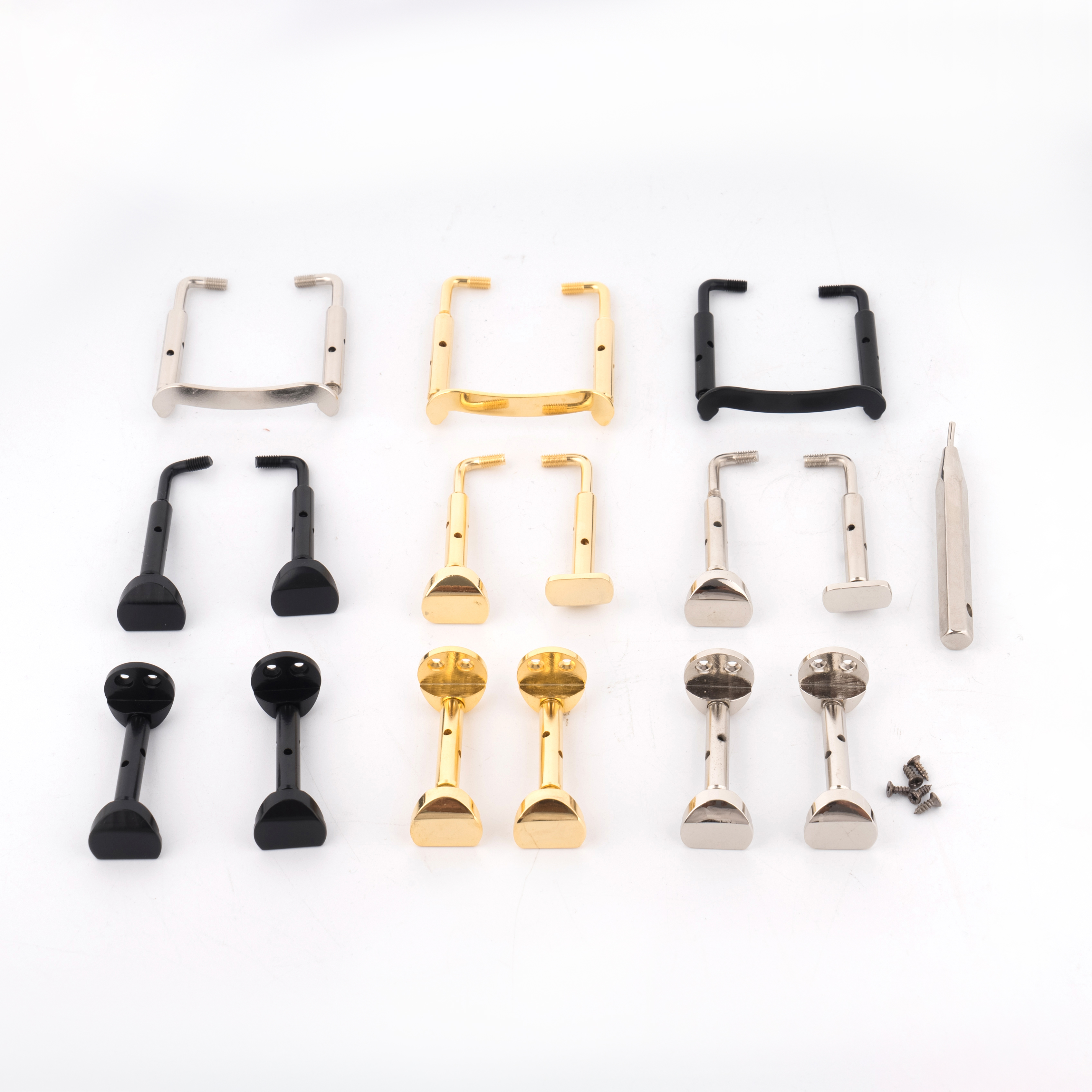 Alta qualità 20 impostato lega violino viola mentoniera morsetti viti 4/4 3/4 1/2 1/4 dimensioni parti di violino accessori